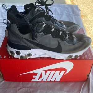 Nike Black and Gray Athletic Shoes